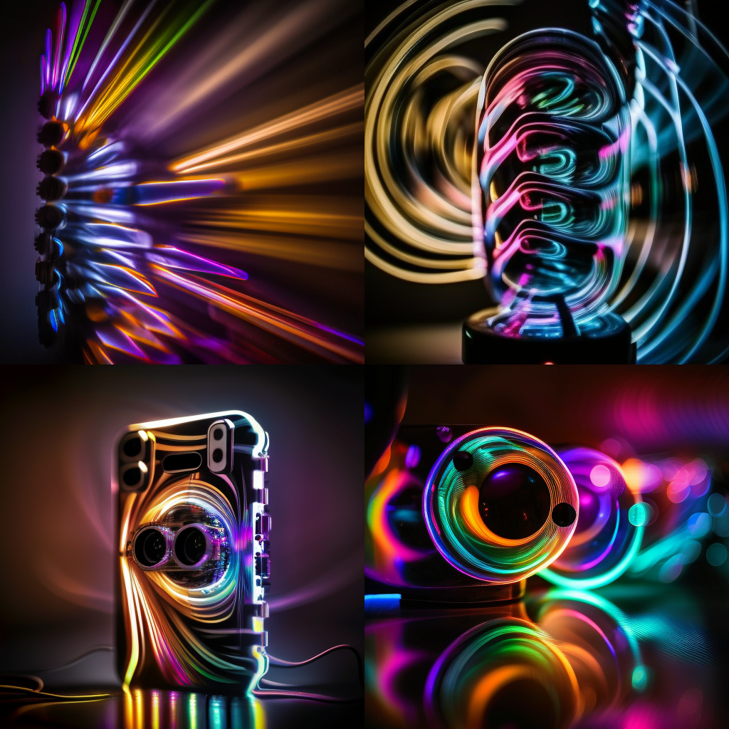 Psychadelic megapixel - set of 4